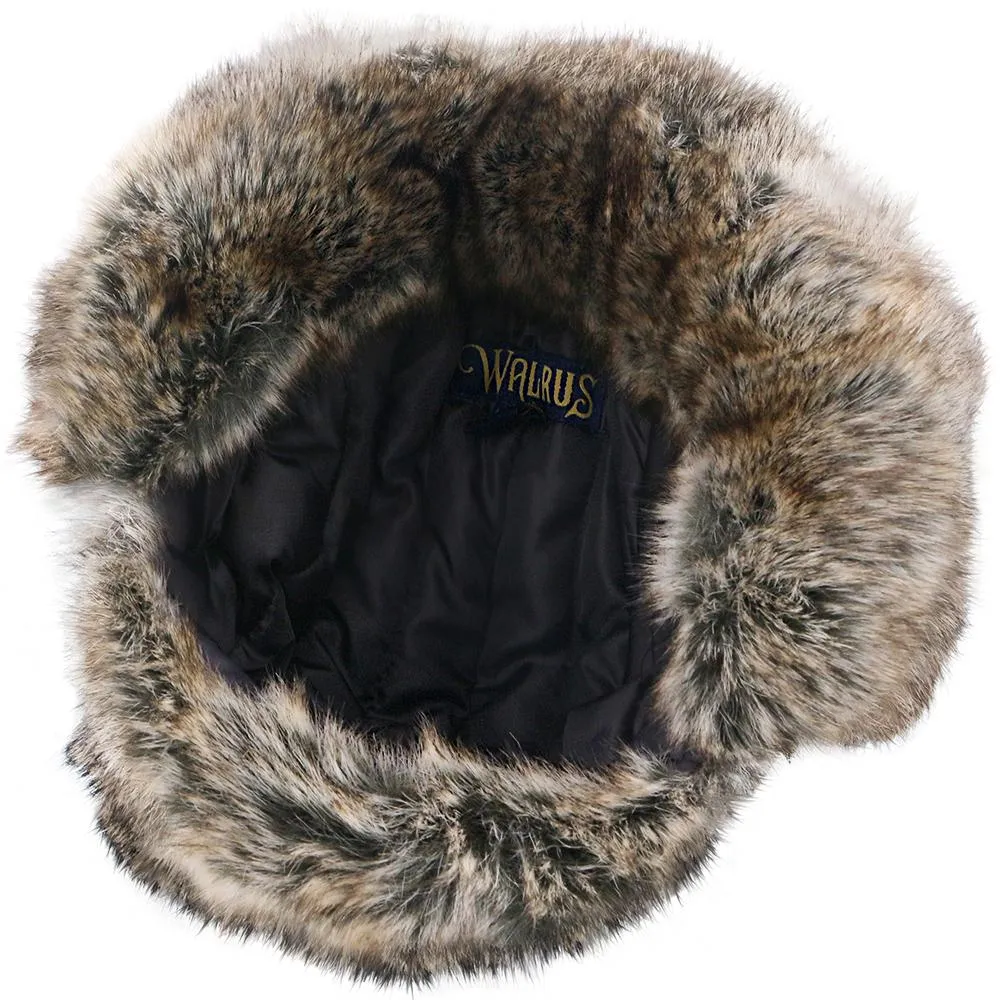 Walrus Hats Faux Fur Brown Trapper Hat