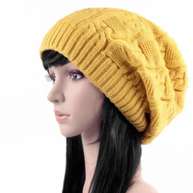 Womens Slouchy Beanie - Oversized Beanie - Baggy Beanie - Knit Loose Beanie - Beanie for Women