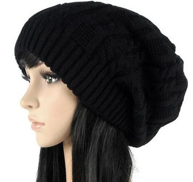 Womens Slouchy Beanie - Oversized Beanie - Baggy Beanie - Knit Loose Beanie - Beanie for Women